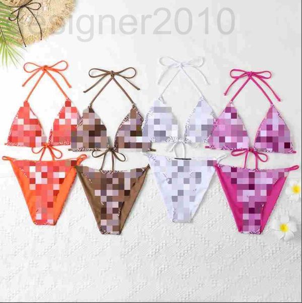 

casual dresses designer 2022 new four-color optional bikini neck hanging swimming wading split swimsuit 4smh, Black;gray