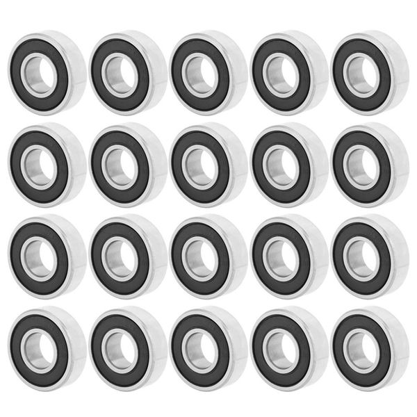 

20pcs 698rs rubber sealed deep-groove ball bearings 8mmx19mmx6mm