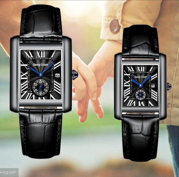 Avanadores de pulso Retro Elegância Casais Assista aos amantes