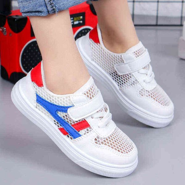 

fashion children sports sneakers spring breathable boys casual shoes toddler girls footwear kids school soft sole running shoes g220422, Black;red