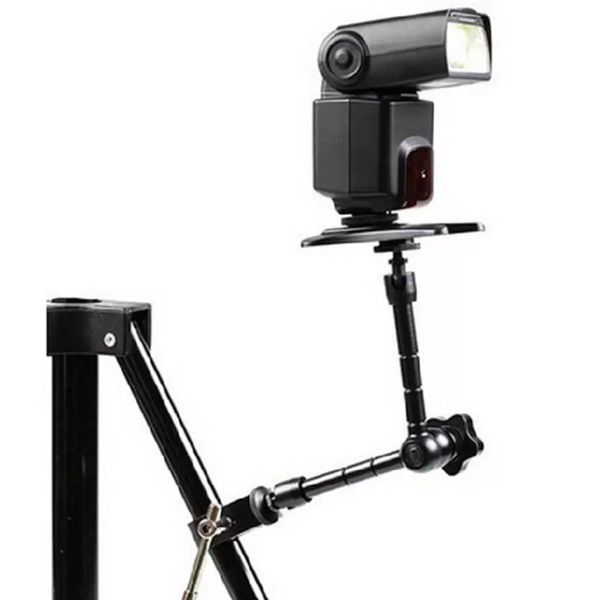 Hochwertiger, langlebiger 11-Zoll-Gymbal-Ständer mit magischem Arm, verstellbarer Arm für Monitor, LED-Leuchten, Kamera, Foto, Fotografie, Studio-Zubehör