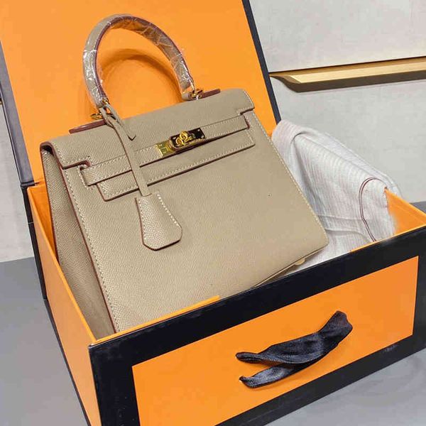 

28cm women luxurys handbag epsom cowhide leather tote bag classic shoulder bag with stamped lock horse and scarf gift designers lady bag
