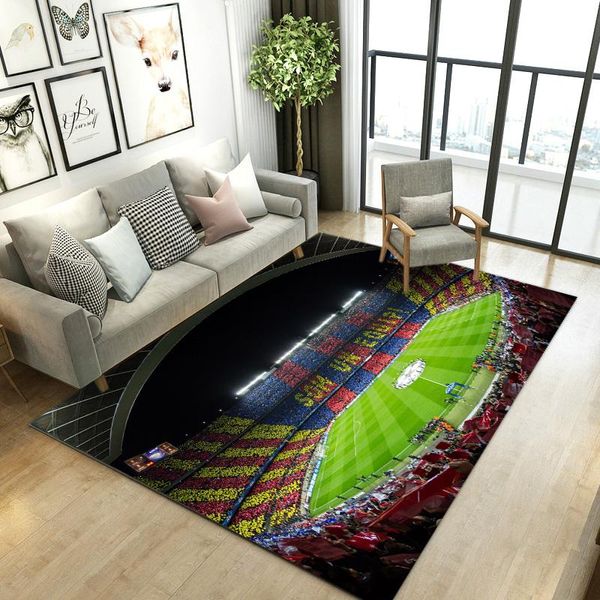 Halılar Futbol Halı 3d Baskı Futbol Spor Yatak Odası Paspaslar ve Halılar Çocuklar için büyük modern ev dekorasyonları Oyun Kat Matcar