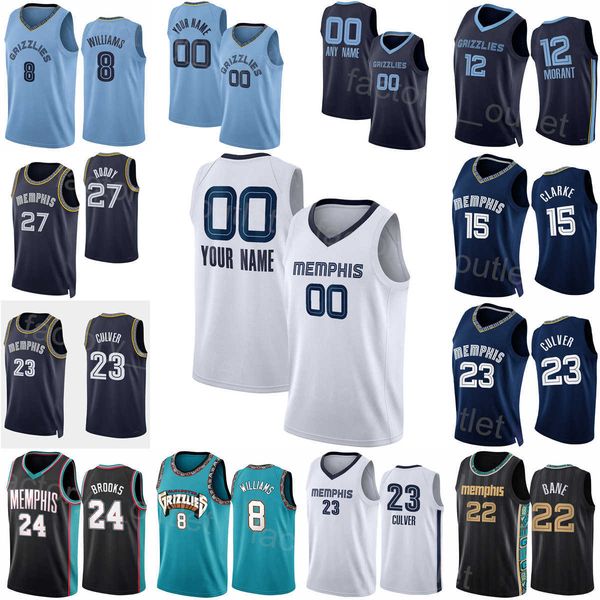 

association basketball printed statement city steven adams jersey 4 jarrett culver 23 ja morant 12 dillon brooks 24 desmond bane 22 jaren, Black