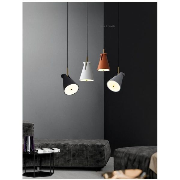 Deckenleuchten Hewell Nachttisch-Kronleuchter Nordic Long Line Single Head Minimalistischer moderner Stil Kreativer persönlicher Influencer Small DroCeiling