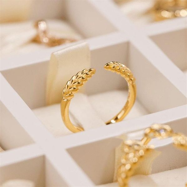 

new 18k yellow gold ring set original box for pandora real 925 silver open grain fashion luxury gift ring for women276q, Slivery;golden