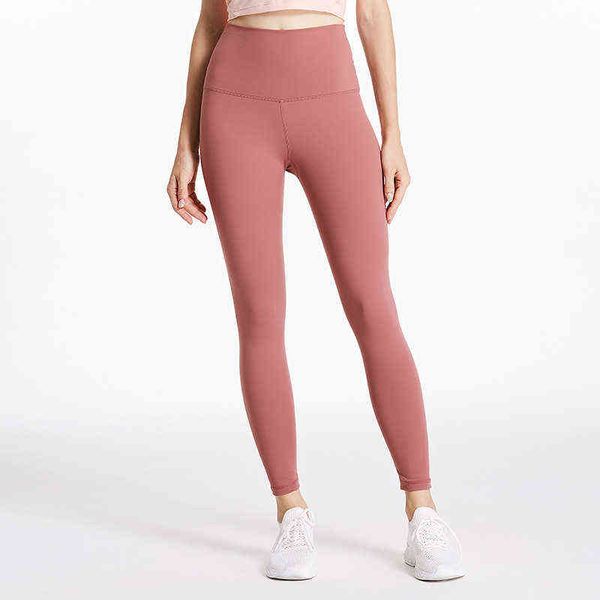 

original nude yoga pants no embarrassment line high waist hip lifting elastic fitness, Gray