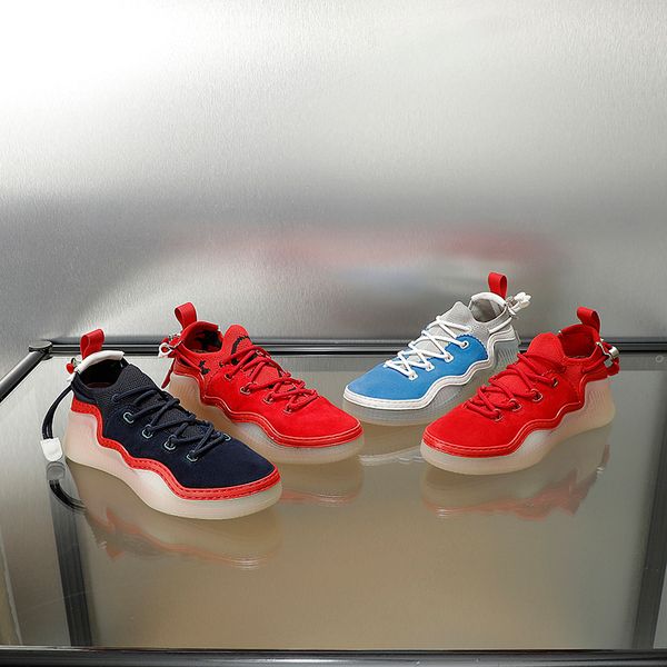 

channel reflective high responsive sneakers flat casual shoes multicolor outdoor leather men's shoes women's plus size shoes 35 -, White