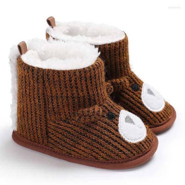 Stiefel Winter Baby Wolle Stricken Mokassins Baumwolle Unterseite Anti-Rutsch Super Warm Kleinkind Mädchen Schuhe 0-18 Monate stiefel