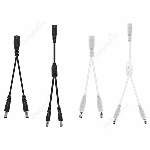 Altri accessori per l'illuminazione 5,5 mm 2,1 mm 1 femmina a 2 vie maschio DC Splitter connettore spina cavo di prolunga per CCTV LED Strip Light Supp