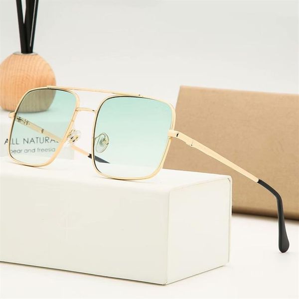 

designer brand new classic pilot sunglasses fashion women sun glasses uv400 gold frame green mirror 58mm lens with box283n, White;black