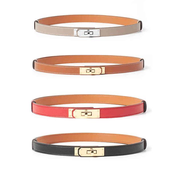 

belts designer luxury kelly women's leather belt skirt thin waist buckle decorative gift 5bbj, Black;brown