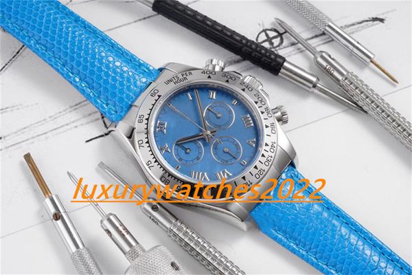 Модные часы MP Factory 40-мм автоматическое маханическое движение мать-пирожное ремешок для сапфирового дизайнера спортивные часы