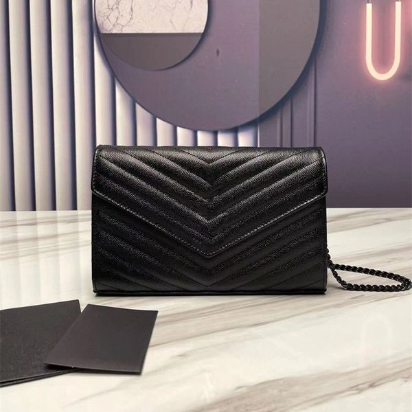 

luxury fashion designer bag caviar texture ladies shoulder fashion bag