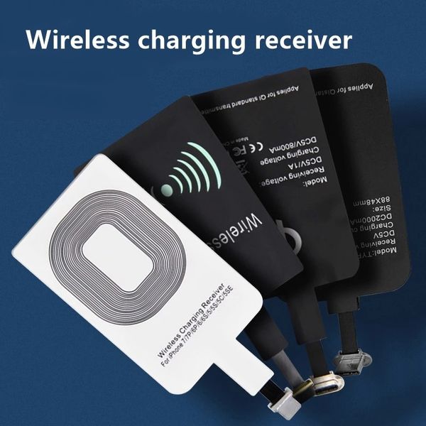 

qi wireless charging receiver for samsung huawei xiaomi universal micro usb type c fast wireless charger adapter