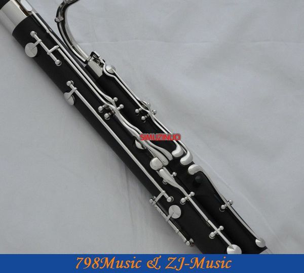 

high grade bakelite eb bassoon cupronickel bocals silver key new instrument case