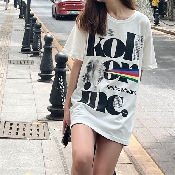 

women's t-shirt designer summer design short sleeve women's t-shirt casual half sleeve 2022ss trend tide brand short g4qw, White