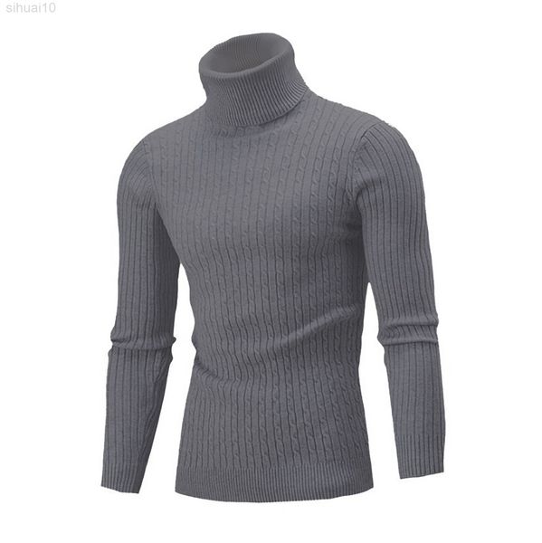 

men's sweater warm slim fit sweater boys ribbed knitted sweater long sleeve solid color knitwear l220801, White;black