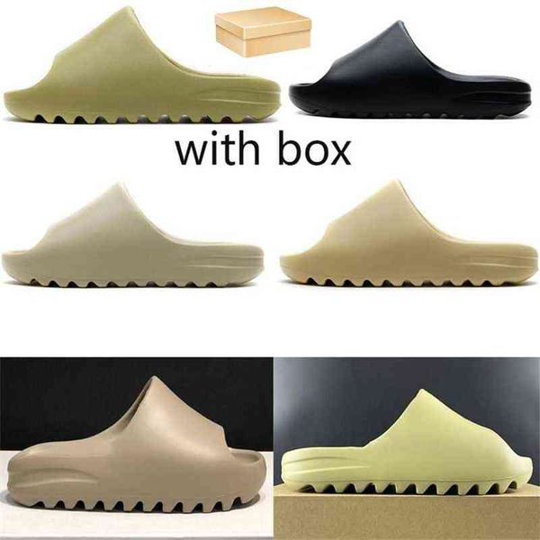 

fashion yeesys slides slippers beach sand resin soil brown west summer platform sandals kany slide three heavy black bone white men and wome