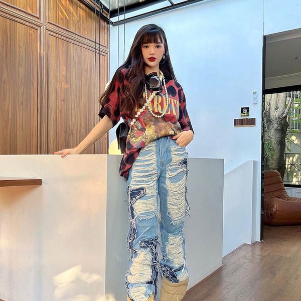 

retro t shirts men's vintage t-shirts heart print plus size tees hip hop man summer short sleeves men women oversize streetwear washed, White;black