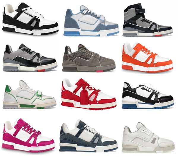 

designer 408 fashion 508 low trainer outdoor shoes white black white green monogram denim blue yellow trainers genuine leather men women sne