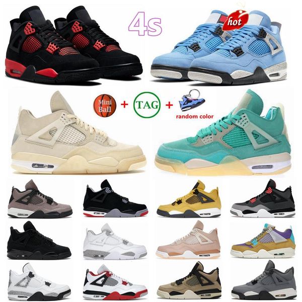 

red thunder university blue 4s jumpman 4 mens basketball shoes black cat bred white cement infrared shimmer oreo zen master sports men women