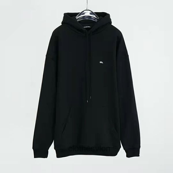 

designer hoodies 2022 balencaigass hoodie hooded paris plush thickened hoodie street simple 5zow, Black