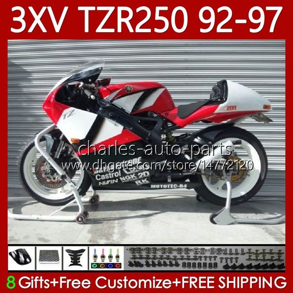 Yamaha TZR 250 TZR250R RR RR TZR-250 TZR250R 92 93 94 95 96 97 Vücut 117No.47 YPVS 3XV Kırmızı Siyah TZR250-R 1992 1993 1994 1995 1996 1997 TZR250RR 92-97 Karoseri