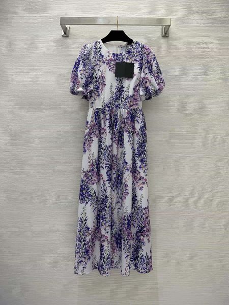 

milan runway dress 2022 autumn o neck short sleeve print fashion designer dresses brand same style dress 0714-01, Black;pink