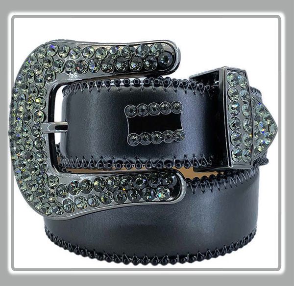 

fashion belts for women designer mens bb simon rhinestone belt with bling rhinestones as gift11, Black;brown
