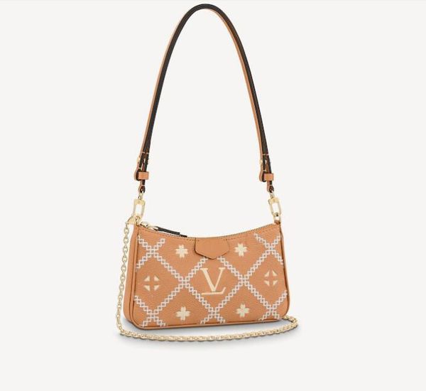 

tz women's spring easy pouch on strap handbags brown printed leather crossbody bag fashion chain shoulder bag adjustable straps mini to