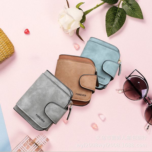 

fashion solid color ladies wallet simple personality fashion jhgfjngf, Red;black