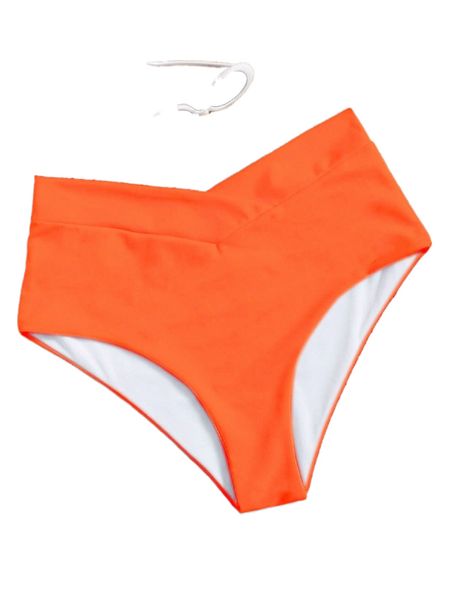

plus high waisted bikini bottom g4y4#, Black