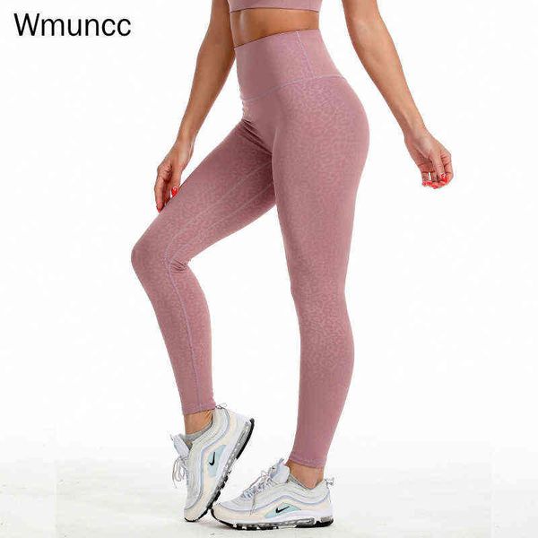 

2022 summer new yoga pants moisture wicking gym running tight leopard legging fitness high waist gymwear slim t220725, White;red