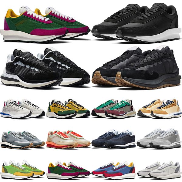 

sacais vaporwaffle running shoes pegasus men sail black white gum sesame nylon undercover fragment ldwaffle ldv waffle mens womens trainers