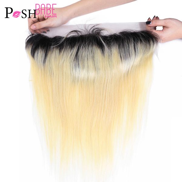

accessories 1b 613 dark root honey blonde 13x4 frontal ear to ear bleached knots with baby hair brazilian remy straight pre plucked frontal, Silver