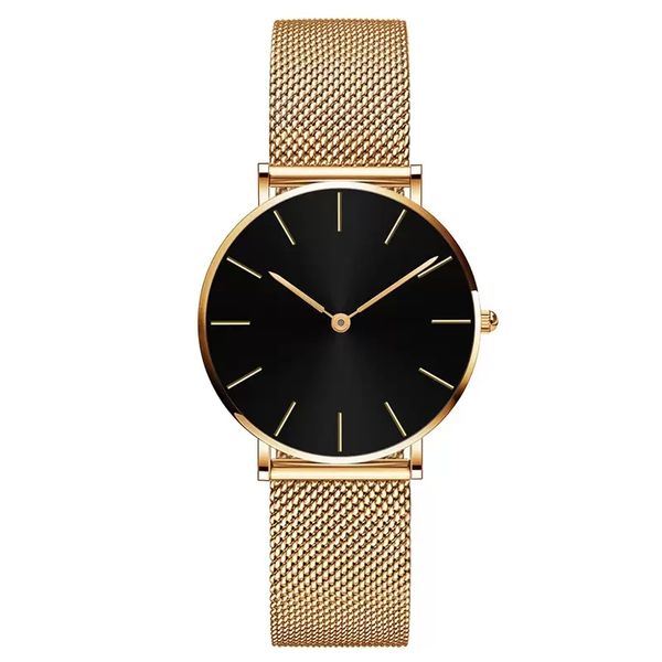 

ladies watch quartz watches 36mm fashion classic business women wristwatches stainless steel wristwatch case boutique wristband1, Slivery;brown