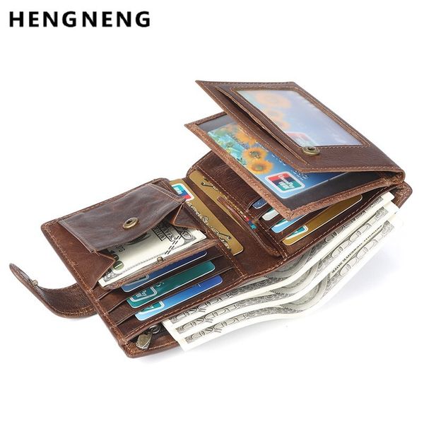 

men passport cover pouch short mini wallet business card holders male coin purse men wallets genuine leather clutch wallet, Red;black