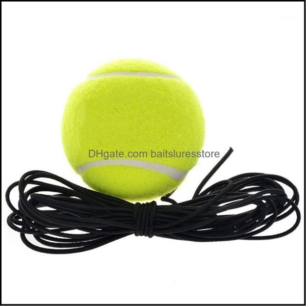 

tennis balls racquet sports outdoors elastic rubber woolen trainer training ball with string for single practic dh89j