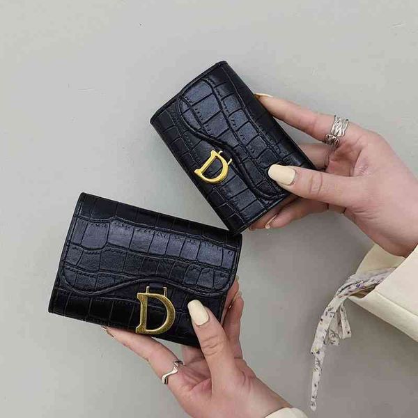 

new pu luxury women's letter multi-card card holder small wallet coin purse bag