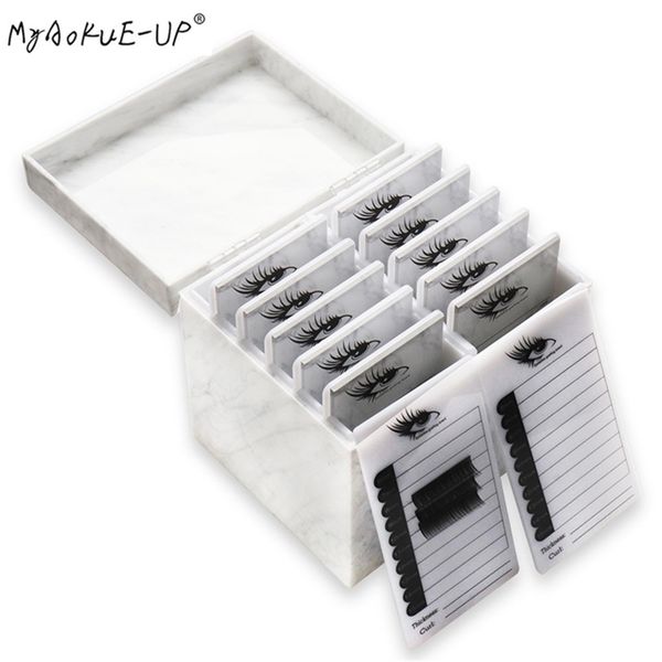 

5/10 layers eyelash storage box 4 colors makeup organizer eyelash glue pallet lashes holder grafting eyelash extension tool 220616