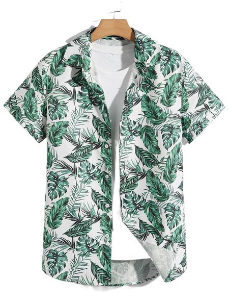 

men tropical print shirt without tee v5kh#, White;black