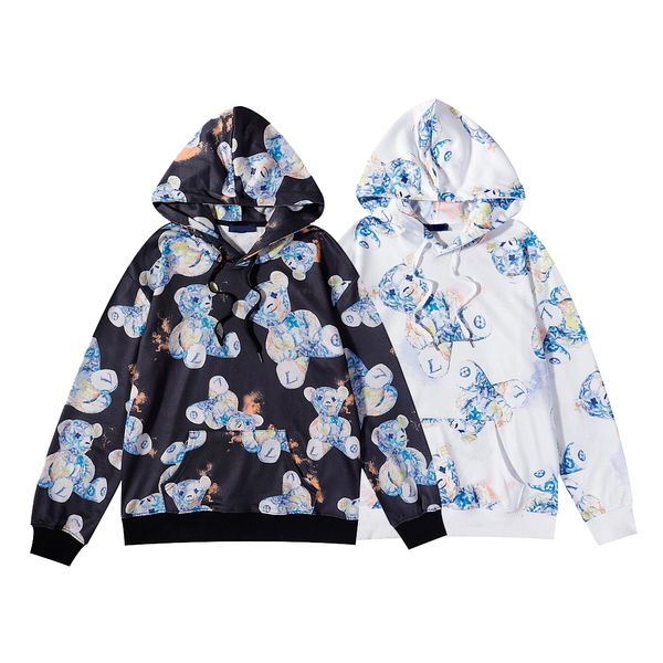 

2022 new mens hoodie for men designer sweater printing hoodies man womens hoody sweatshirt casual sweatshirts solid colors, Black