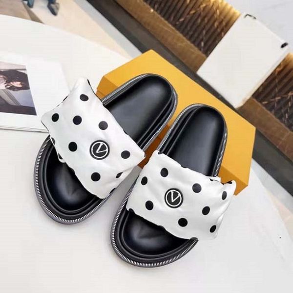 

designer slipper women slippers luxury sandals brand sandals real leather flip flop flats slide casual shoes sneakers boots by brand 179, Black