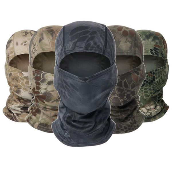 Camuflagem ao ar livre bandanas Balaclava Military Face Face Sconef Cap Army Máscara Tática Ciclismo Hunting Bandana Equipamento de caminhada