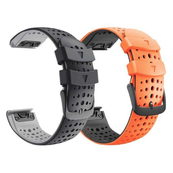 

watch bands quick fit silicone wristband strap for coros vertix 2 vertix2 band release watchband bracelet accessories, Black;brown