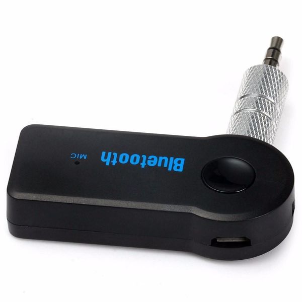 3.5mm Streaming Bluetooth Audio Music Receiver Car Kit Stereo BT 3.0 Adattatore portatile Auto per telefono vivavoce MP3 Real Stereo