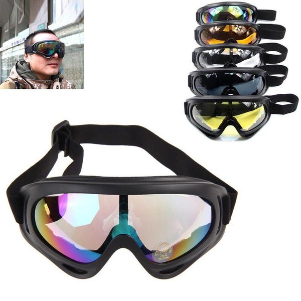 Occhiali da sci Snowboard Moto Occhiali da sole antipolvere Occhiali da sci UV400 Antiappannamento Sport all'aria aperta Occhiali antivento Occhiali Moda