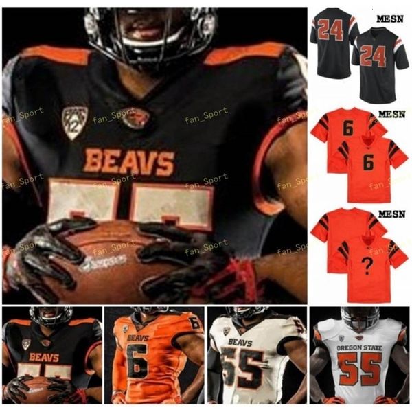 NIK1 NCAA College Jerseys Oregon State Beaves 4 Sean Mannion 7 Brandin Cooks 80 Chad Johnson 1 Tyjon Lindsey Custom Football Stitched