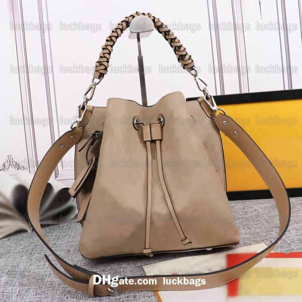 

designer genuine leather muria bucket shopping shoulder bag bella classic women bags drawstring handbags totes fashion crossbody purse backp
